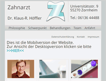 Tablet Screenshot of ein-zahnarzt.de